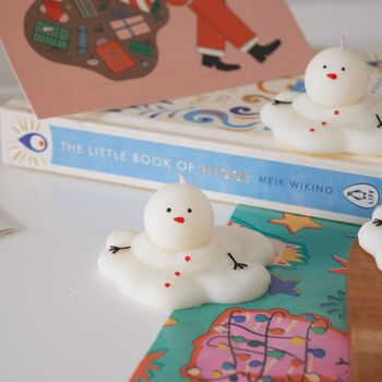 Melted Snowman Soy Candle, 9 of 9