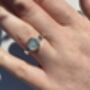 Thick Band Sea Glass Ring, thumbnail 3 of 4