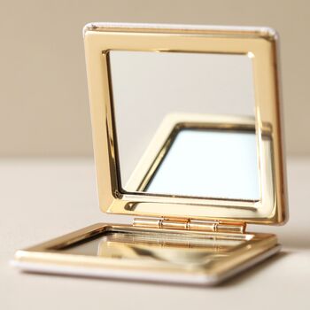 Metallic Live By The Sun Compact Mirror, 2 of 2