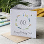 60th Birthday Personalised Photo Magnet Card, thumbnail 3 of 6