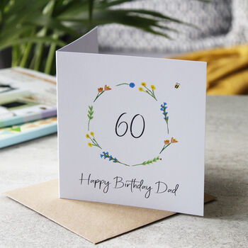 60th Birthday Personalised Photo Magnet Card, 3 of 6