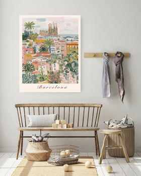 Barcelona City Travel Art Print, 2 of 3