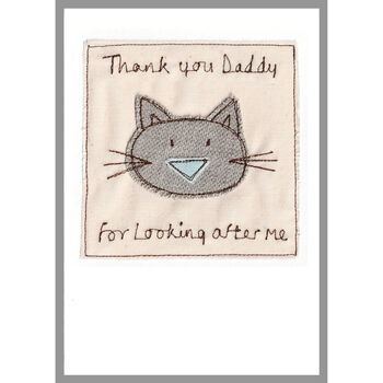 Personalised Cat Father's Day Card For Dad Or Grandad, 3 of 12