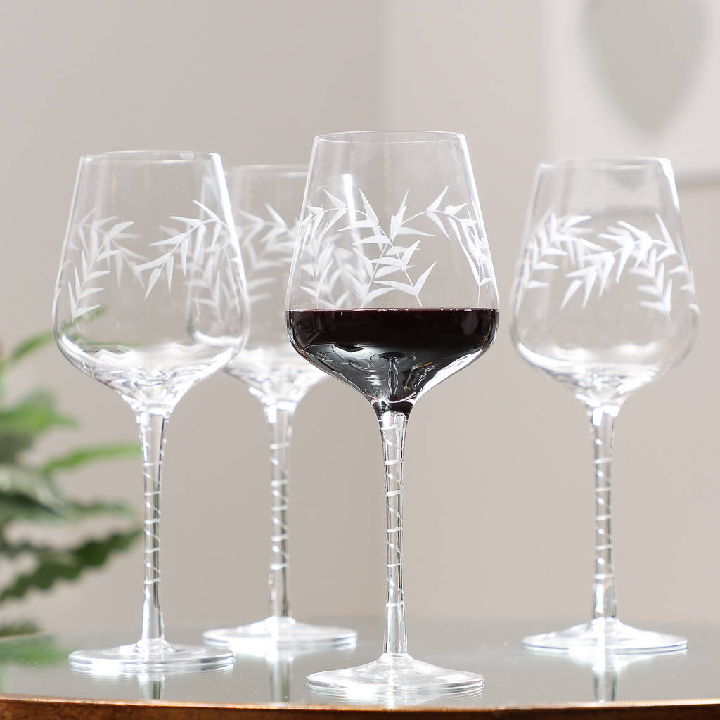 etched wine glasses