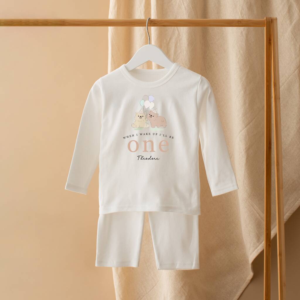 Personalised When I Wake Up Pyjamas Birthday Bear By Royelle Stevens