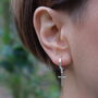 Cross Drop Earrings Punk Style Jewellery, thumbnail 3 of 5