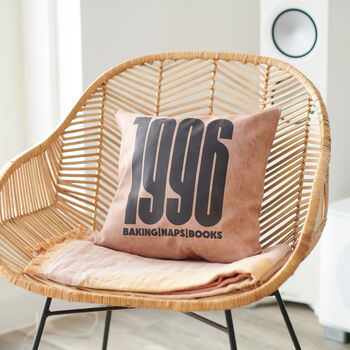 Personalised Favourite Thing Bold Date Cushion, 2 of 4