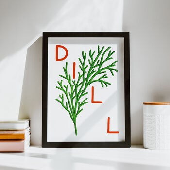 Dill Herb Print From An Original Painting, 2 of 10