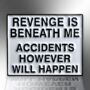 Revenge Is Beneath Me Enamel Pin Badge, thumbnail 3 of 8