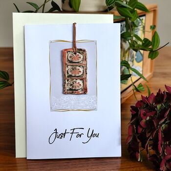Small Gift For Her Handmade Ceramic Pendant Adjustable Length, 8 of 12