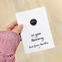 I Believe In Mummy Personalised Enamel Pin Card, thumbnail 2 of 6