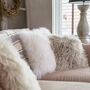 Large Mongolian Sheepskin Cushion Cover, thumbnail 2 of 10
