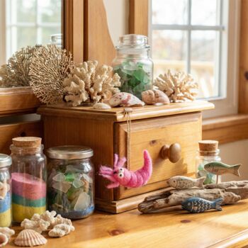 Pascal Prawn Fair Trade Handmade Felt Decoration, 4 of 4