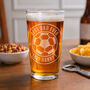 Personalised Football Badge Pint Glass, thumbnail 3 of 8