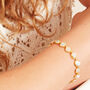 Baroque Pearl Gold Plated Silver Bracelet, thumbnail 4 of 9