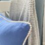 Linen Cushion With Mini Flower Trim, thumbnail 10 of 10