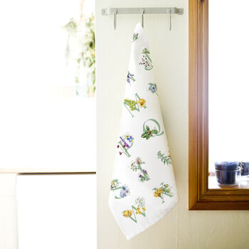 Inky Wildflower Tea Towel, 4 of 12