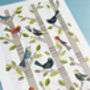 'Dawn Chorus' Birds A4 Print, thumbnail 2 of 6