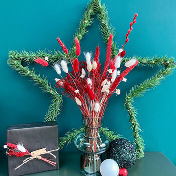 The Candy Cane Christmas Letterbox Dried Flowers, 5 of 5