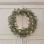 62cm LED Battery Artificial Mistletoe Christmas Wreath, thumbnail 4 of 4