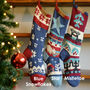 Personalised Hand Knitted Christmas Stocking, thumbnail 3 of 7
