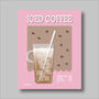 Iced Coffee Print Three Colour Options, thumbnail 5 of 6