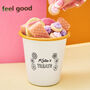 Flower Power Personalised Treat Pot, thumbnail 1 of 2