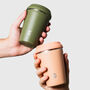 Personalised Premium Reusable Cup 8oz Olive, thumbnail 4 of 5