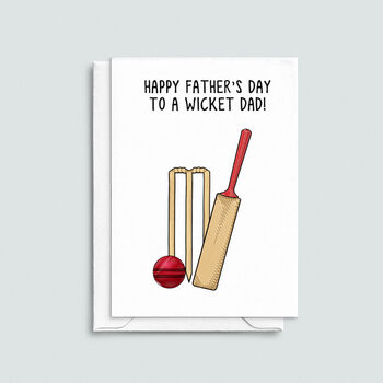 Funny Cricket Father's Day Card, 2 of 3