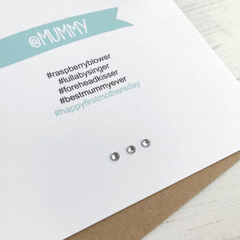 Personalised Hashtag Card For Mum, 4 of 6