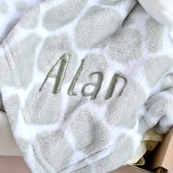 Personalised Giraffe Gift Set For Newborn, 2 of 5