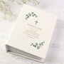 Personalised Botanical Cross Photo Album With Sleeves, thumbnail 3 of 9