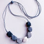 Matte Ombre Faceted Bead Necklace, thumbnail 2 of 4