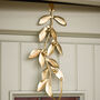 Gold Mistletoe Wreath Hanger, thumbnail 1 of 4