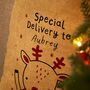 Personalised Brown Christmas Sack, thumbnail 2 of 3