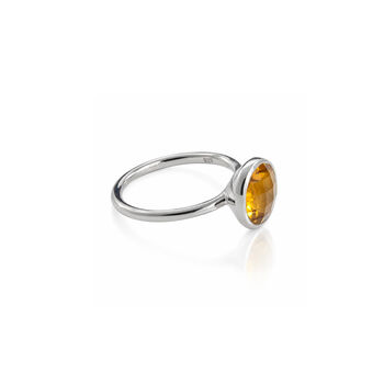 Desert Sun Quartz Ring In Sterling Silver, 3 of 5