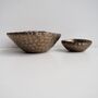 A Handmade Mini Textural Gold Ceramic Ring Dish, thumbnail 6 of 9