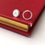 Personalised Initial Circle Mismatched Stud Earrings, thumbnail 2 of 9