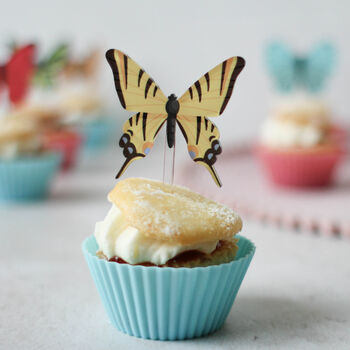 Butterfly Cupcake Toppers, Set Of Six, 2 of 7