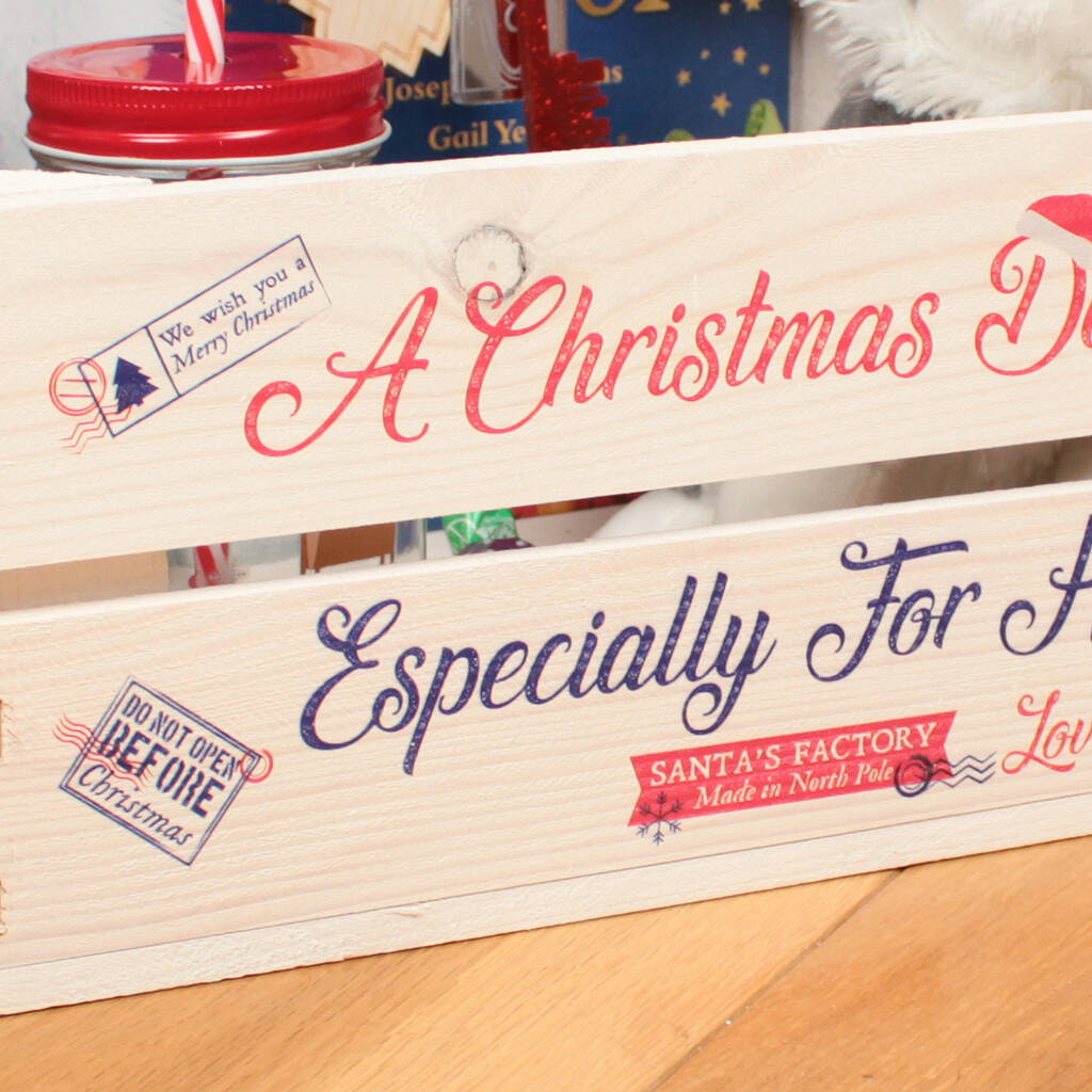 Personalised Special Delivery Christmas Eve Crate By Dreams To Reality 