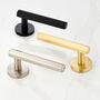Brass Gold, Silver And Black Hexagon Door Lever Handles, thumbnail 6 of 11