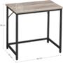 Computer Desk Industrial Style Workstation Metal Frame, thumbnail 12 of 12