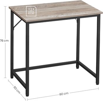 Computer Desk Industrial Style Workstation Metal Frame, 12 of 12