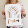 Gold Foil Rainbow Personalised Print, thumbnail 2 of 4