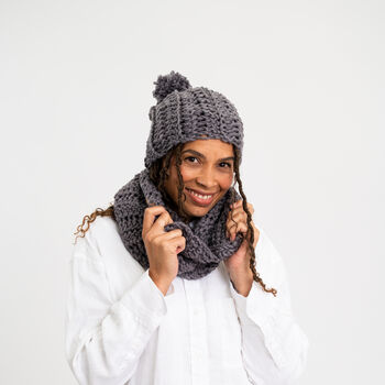 Winter Hat Beginners Crochet Kit, 4 of 9