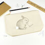 Personalised Pompom Bunny Rabbit Pencil Case, thumbnail 1 of 2