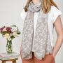 Large Butterfly Print Scarf, thumbnail 2 of 6