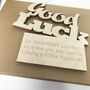 Personalised Good Luck Gift Card, thumbnail 7 of 9