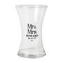 Wedding Anniversary Gifts For Couples Personalised Glass Flower Vase, thumbnail 3 of 4