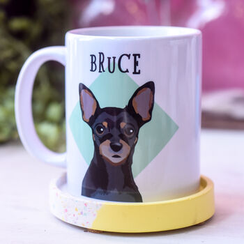 Personalised Dog Diamond Mug Dog Lover Gift, 4 of 12